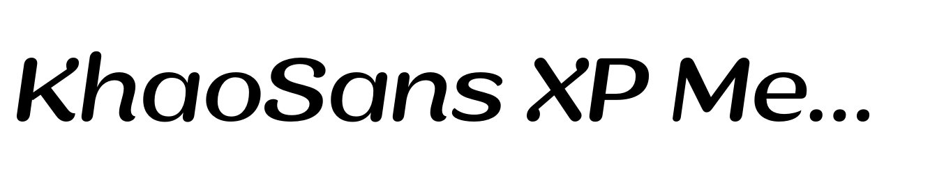 KhaoSans XP Medium Italic